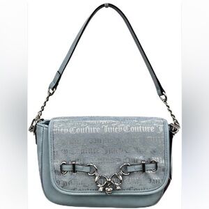 JUICY COUTURE Bag Juicy Darling Crossbody - Blue Bow Chain All over Logo